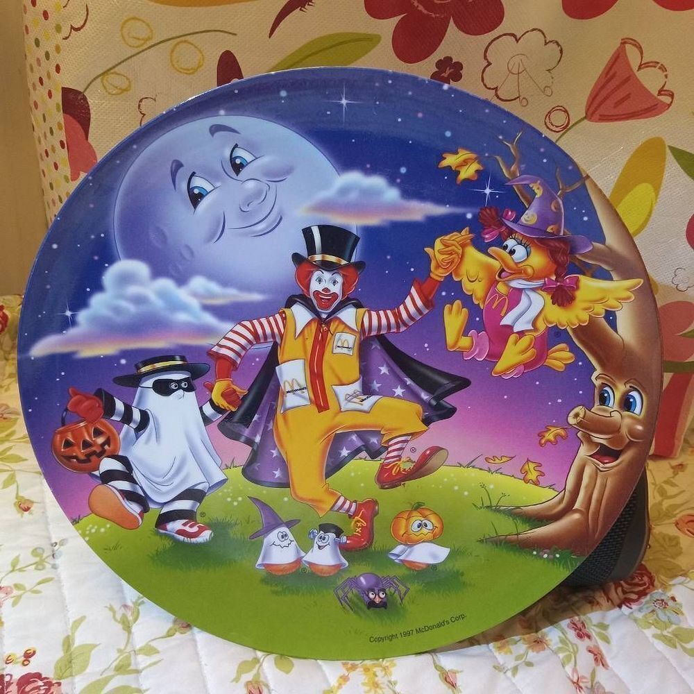 Vintage McDonald's Halloween Plate (1997)
